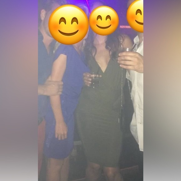 Privy Army Green Open Back Front Twist Pencil Dress Size Small - Picture 8 of 8